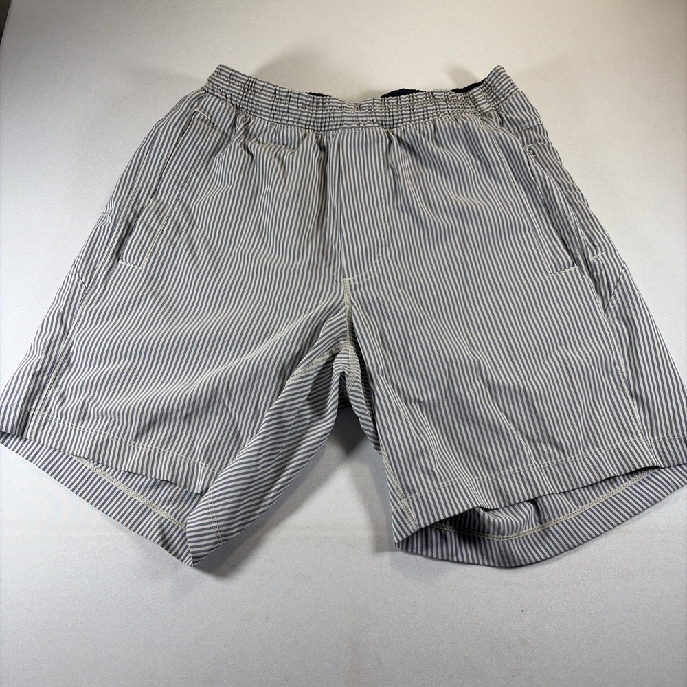 Bird dogs Boom for your Boomstick Mens Medium Lined Shorts 7" Inseam Striped